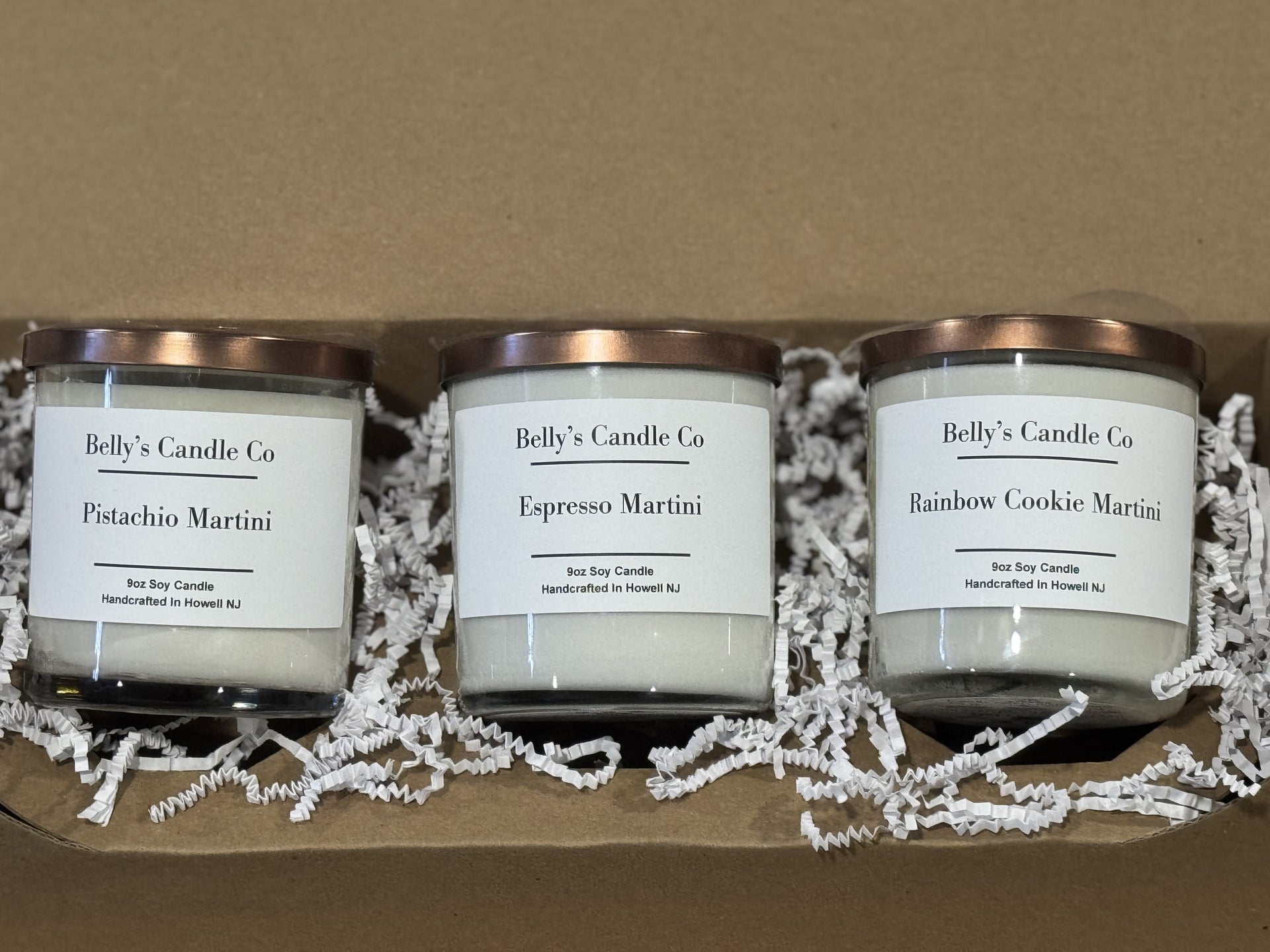 Martini Trio Gift Box – Belly's Candle Co